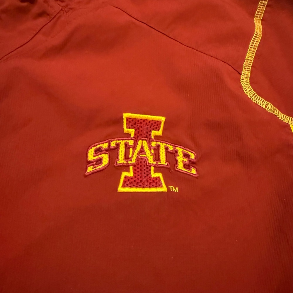 Nike Fit Storm Iowa State Cyclones Windbreaker Large Pullover Zip Red Gold - Picture 10 of 10